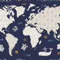 Sea This Map Blue Mural Wallpaper - pure wallpaper artwork