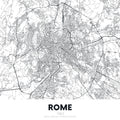 Map of Rome Mural Wallpaper - pure wallpaper artwork