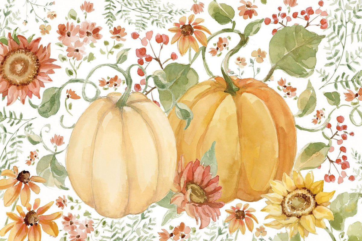 Fall Cottage Garden IV Mural Wallpaper - pure wallpaper artwork