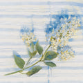 Lilac on Blue Stripe Mural Wallpaper - pure wallpaper artwork