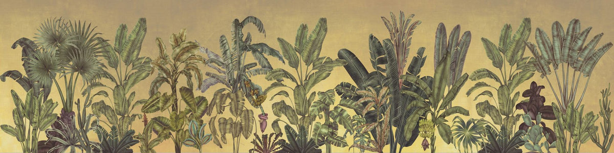 Madagascar Foliage, Yellow Mural Wallpaper - pure wallpaper artwork
