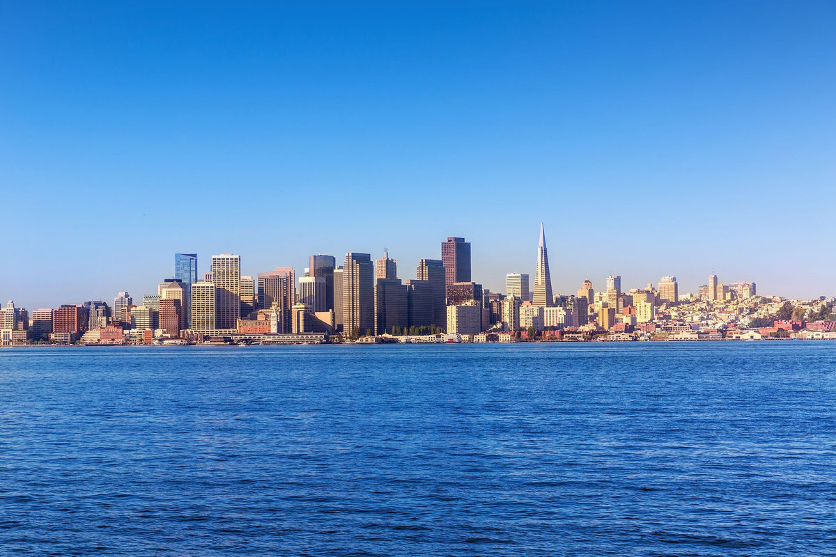San Francisco Bay Skyline Mural Wallpaper - pure wallpaper artwork