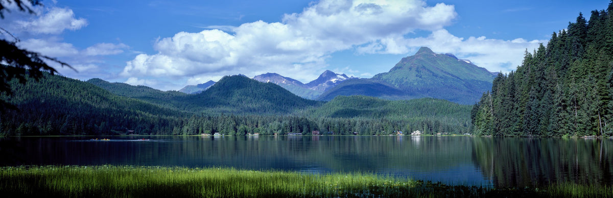 Crystalline Alpine Mirror Mural Wallpaper - pure wallpaper artwork