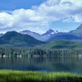 Crystalline Alpine Mirror Mural Wallpaper - pure wallpaper artwork