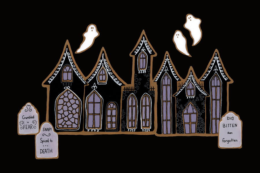 Spooky Gingerbread Manor V Mural Wallpaper