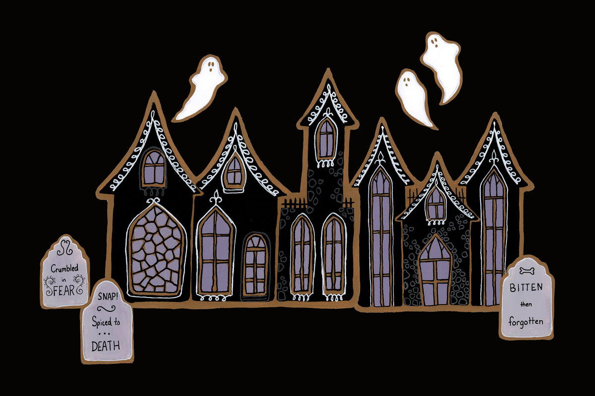 Spooky Gingerbread Manor V Mural Wallpaper - pure wallpaper artwork
