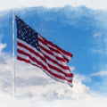 Stars and Stripes Mural Wallpaper - pure wallpaper artwork