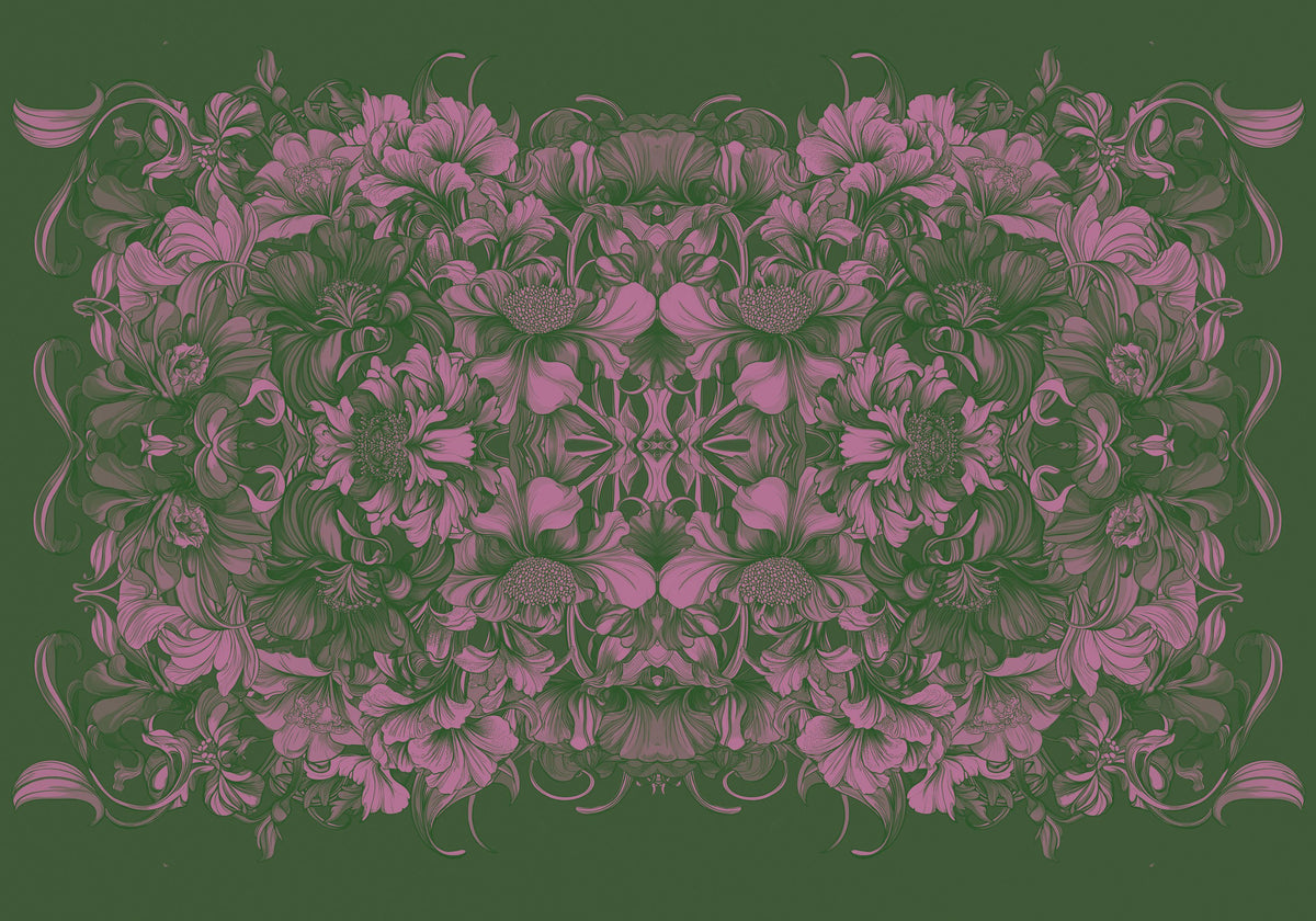 Scandi Flower Ceiling VI Mural Wallpaper - pure wallpaper artwork