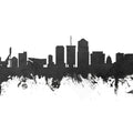 Tucson Arizona Skyline Black & White Mural Wallpaper - pure wallpaper artwork