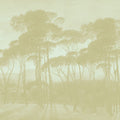 Mediterranean Pine Landscape, Greenish Beige Mural Wallpaper - pure wallpaper artwork