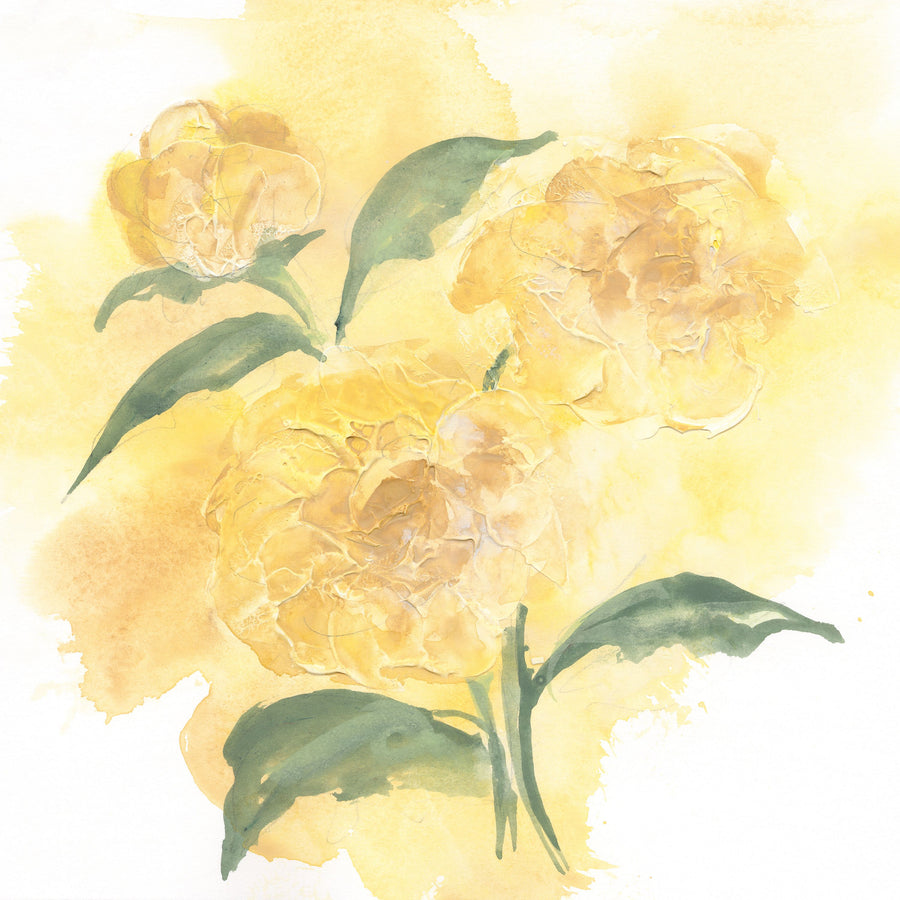 Dimensional Peony I Mural Wallpaper