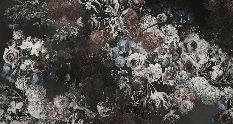Flower Bed Mural Wallpaper