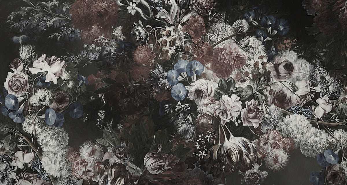 Flower Bed Mural Wallpaper - pure wallpaper artwork