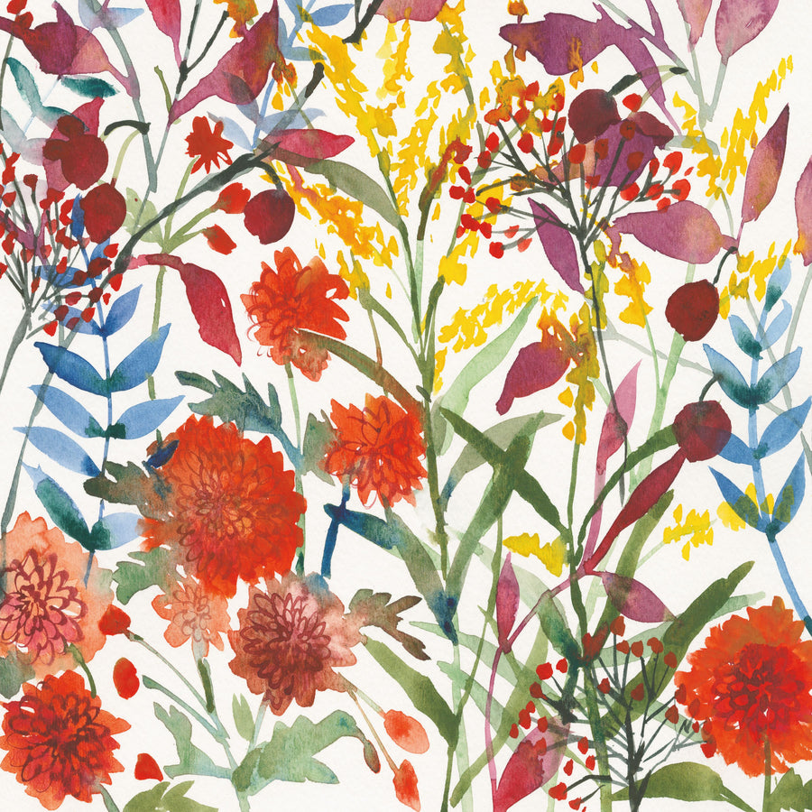 November Flowers Mural Wallpaper