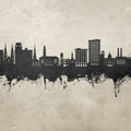 Savannah Georgia Skyline Concrete Mural Wallpaper - pure wallpaper artwork