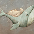 Dreaming Whale & Bear Mural Wallpaper - pure wallpaper artwork