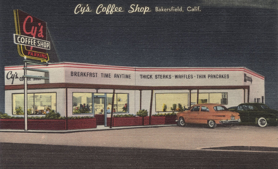 Greetings From the Coffee Shop Mural Wallpaper