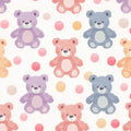 Teddy Bear Time Mural Wallpaper - pure wallpaper artwork