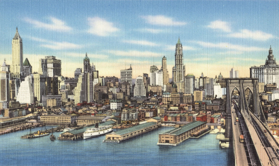 Greetings From Brooklyn Mural Wallpaper