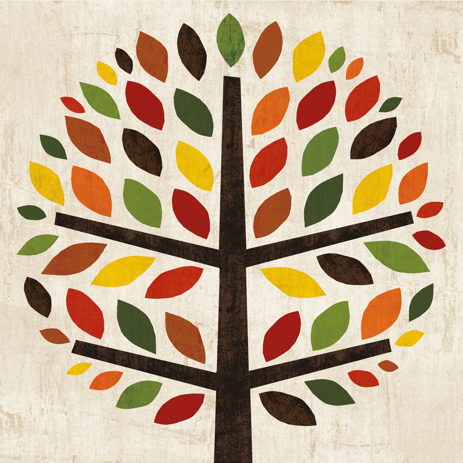 Family Tree Round Mural Wallpaper