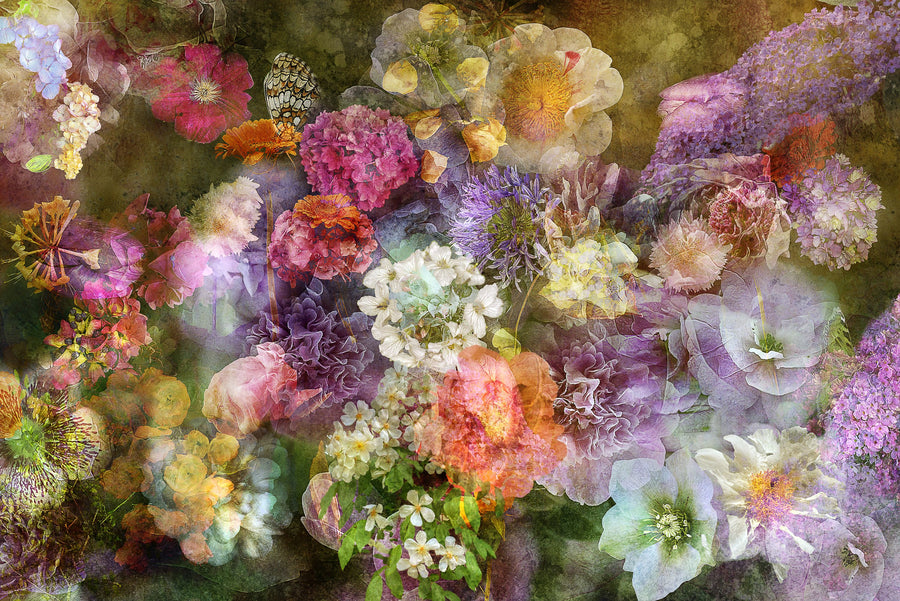 Floral Tapestry Mural Wallpaper