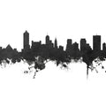Memphis Tennessee Skyline Black & White Mural Wallpaper - pure wallpaper artwork