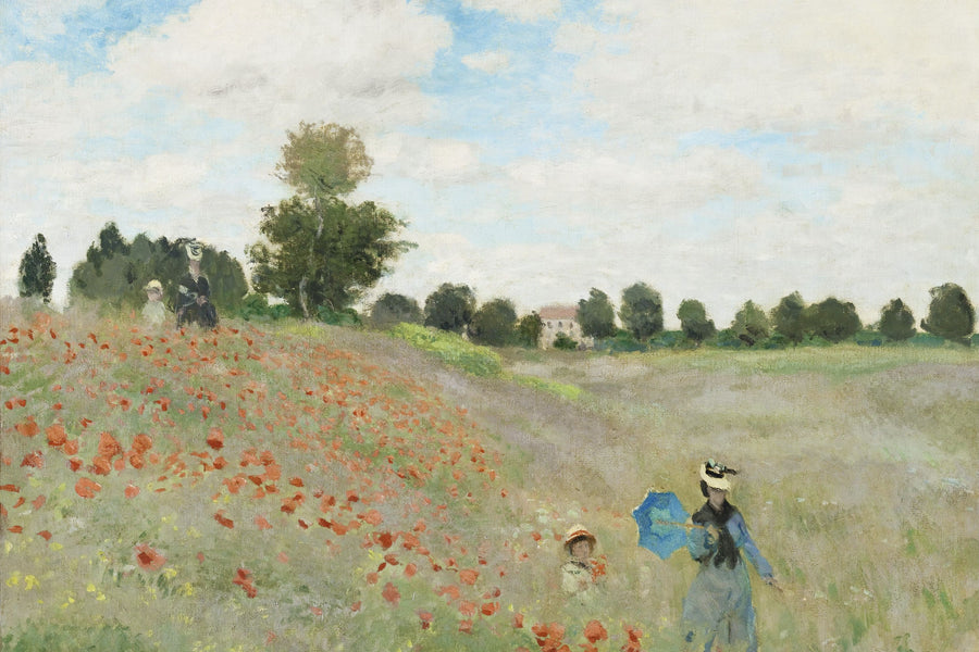 The Poppy Field Near Argenteuil Mural Wallpaper
