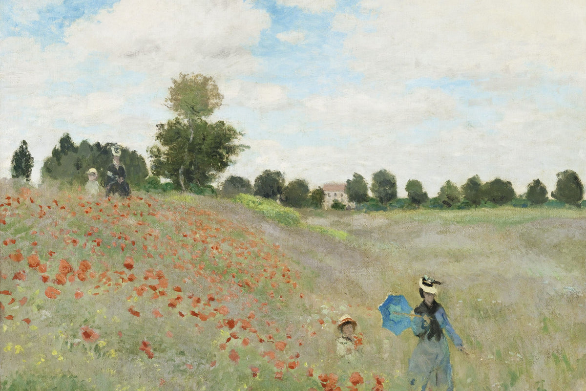The Poppy Field Near Argenteuil Mural Wallpaper - pure wallpaper artwork