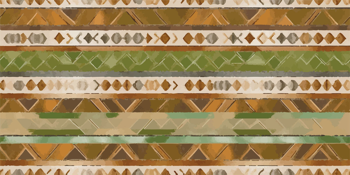 Aztec Stripes Mural Wallpaper - pure wallpaper artwork