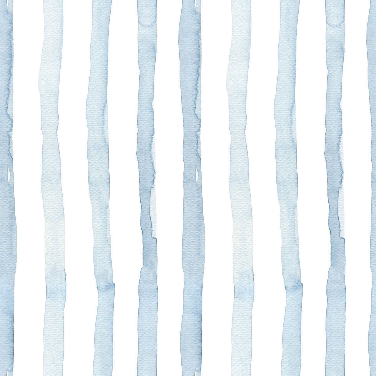 Watercolor Stripes Indigo Mural Wallpaper - pure wallpaper artwork