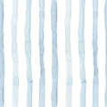 Watercolor Stripes Indigo Mural Wallpaper - pure wallpaper artwork