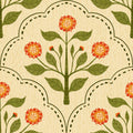 Lantana, Orange Mural Wallpaper - pure wallpaper artwork