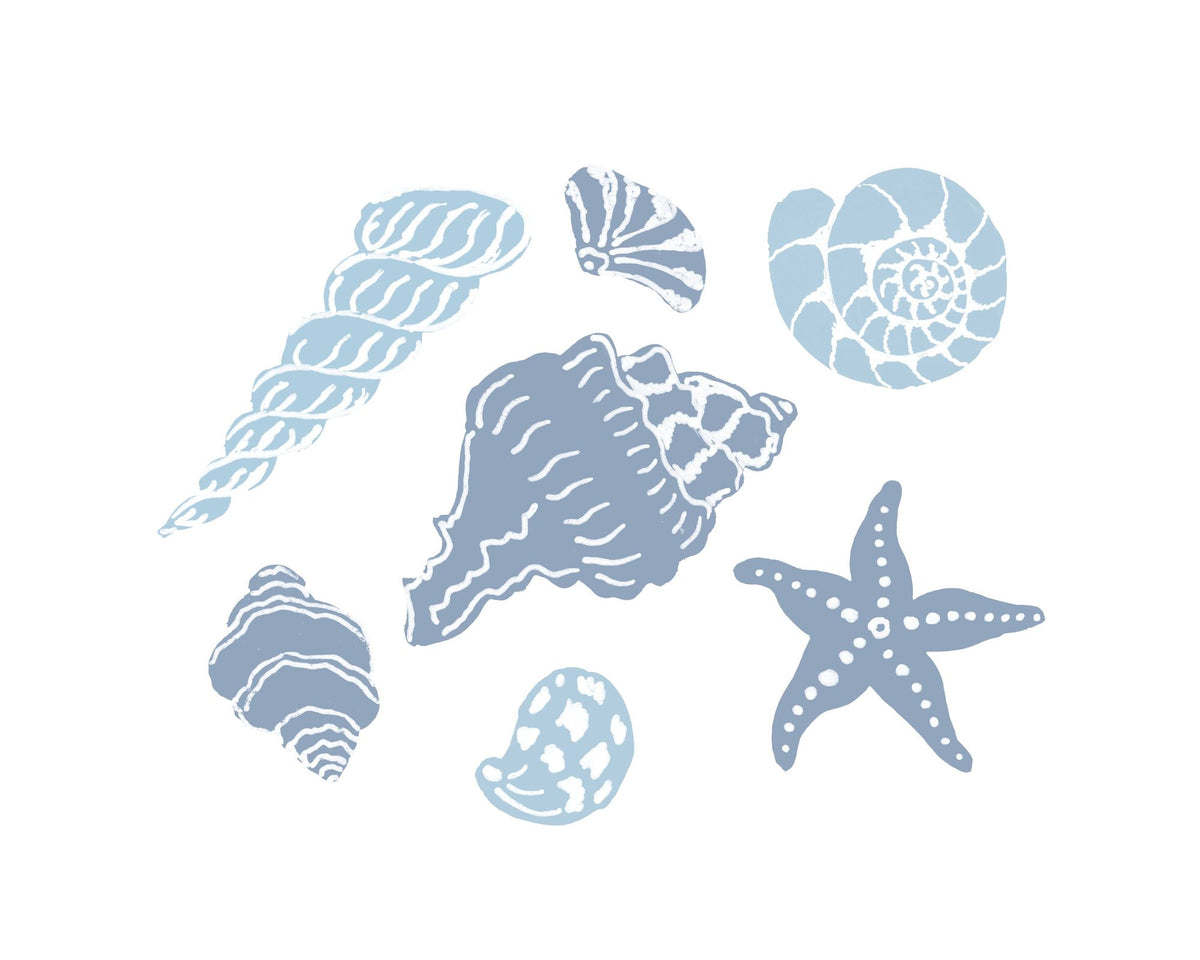 Shells on the Shore I Mural Wallpaper - pure wallpaper artwork