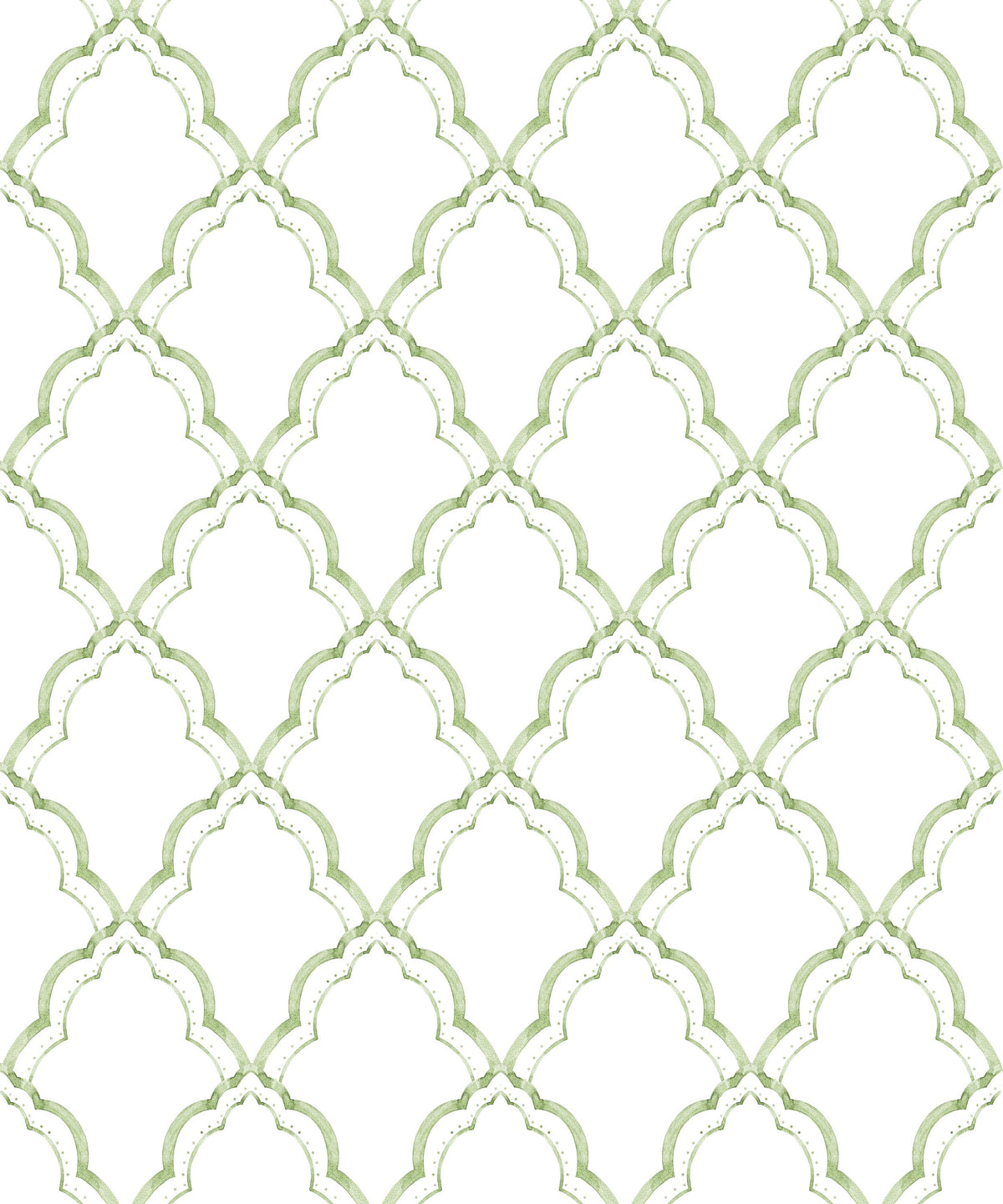 Medallion Trellis, Sage Green Mural Wallpaper - pure wallpaper artwork