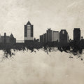 Roanoke Virginia Skyline Concrete Mural Wallpaper - pure wallpaper artwork