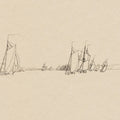 Sketch of the Harbor I Mural Wallpaper - pure wallpaper artwork