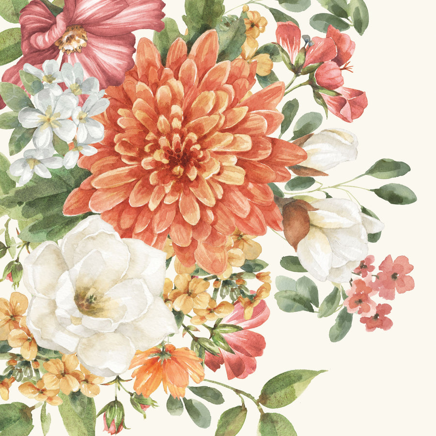 Amber Blossoms III Mural Wallpaper