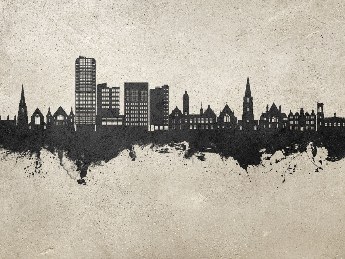 Swindon England Skyline Concrete Mural Wallpaper - pure wallpaper artwork