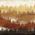 Mountainscape Spice Mural Wallpaper - pure wallpaper artwork