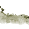 Tranquil Hillside, Olive Mural Wallpaper - pure wallpaper artwork