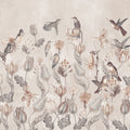 Tulips & Birds, Sand Mural Wallpaper - pure wallpaper artwork