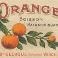 Orange Label Mural Wallpaper - pure wallpaper artwork