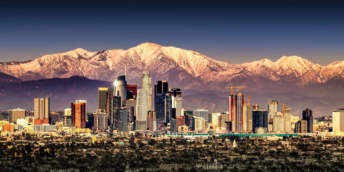 Snowcapped Mountains Los Angeles Mural Wallpaper - pure wallpaper artwork