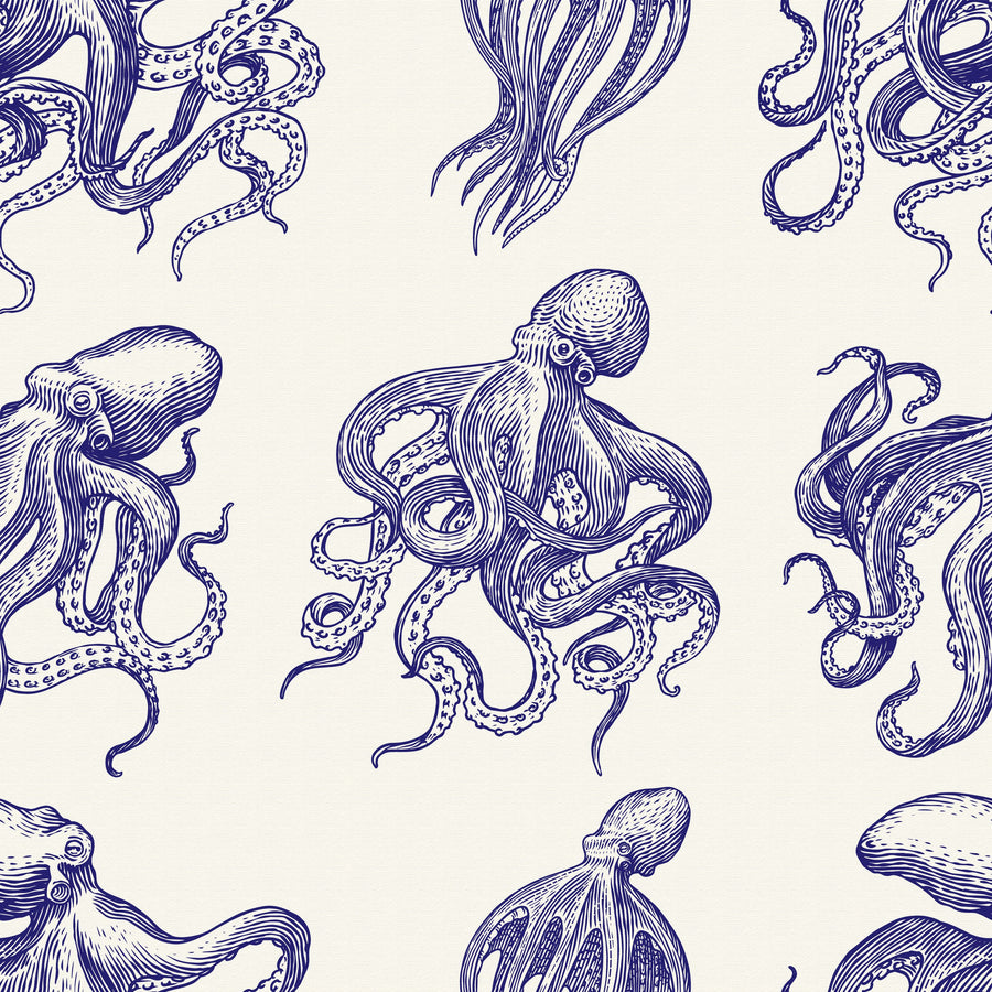 Octopus Repeat Mural Wallpaper
