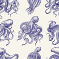 Octopus Repeat Mural Wallpaper - pure wallpaper artwork