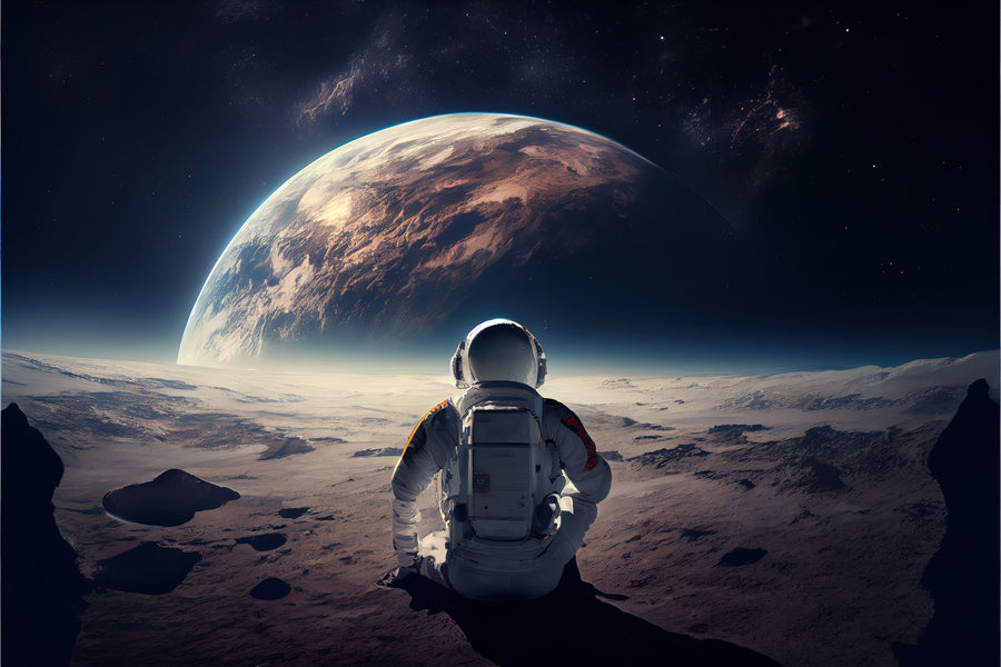 Astronaut Break Mural Wallpaper