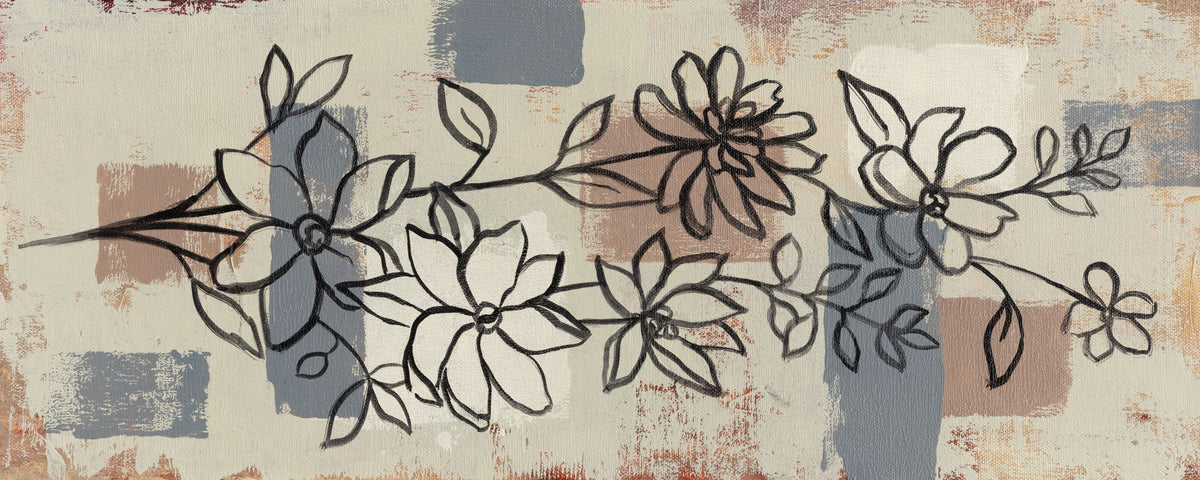 Scandinavian Floral Mural Wallpaper - pure wallpaper artwork