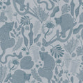Jungle Leopards Blue Mural Wallpaper - pure wallpaper artwork