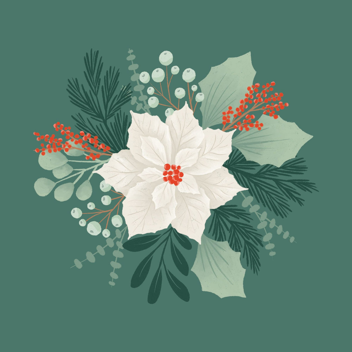 Winter Arrangements I Mural Wallpaper - pure wallpaper artwork