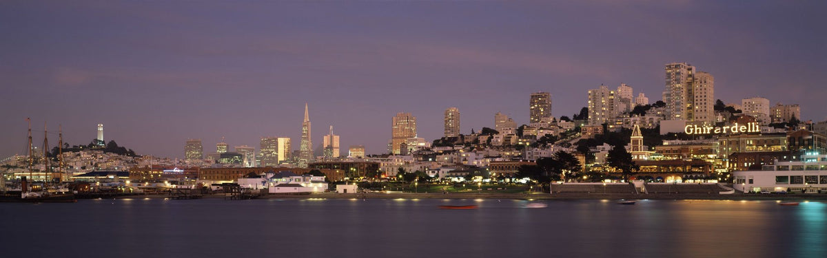 San Francisco Twilight Mural Wallpaper - pure wallpaper artwork